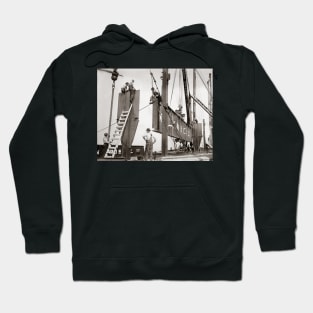 New York City Steelworkers, 1913. Vintage Photo Hoodie